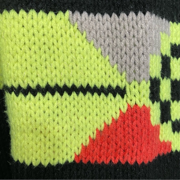 Princess Vera Wang black & neon knit sweater✨ - Picture 5 of 6